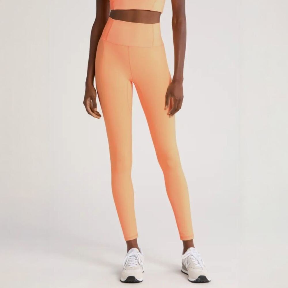 FP Movement Orange Never Better Leggings,  L, Yoga, Pilates,  Barre, Sporty